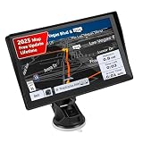 9 inch GPS Navigator Sat Nav for Car, Truck, with UK Europe Maps, Lifetime Free Updates, Support Postcode Search, Speed & Low Bridge Warnings