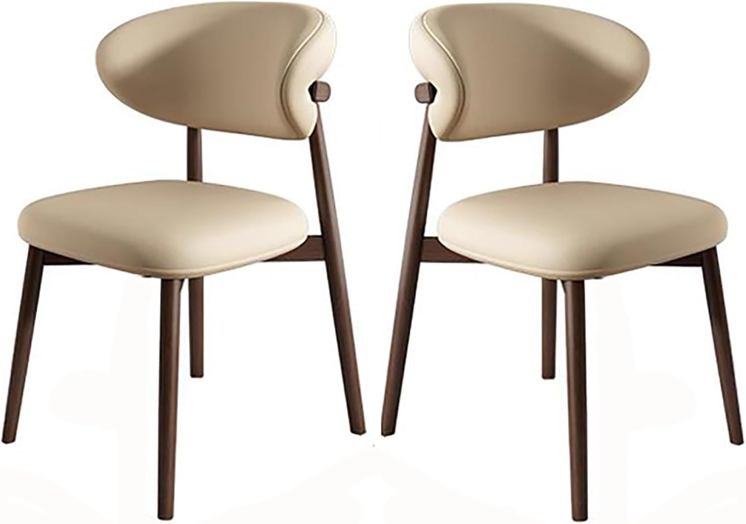 Chaise en bois massif pour salle à manger accueillante lot de 2 rembourrées