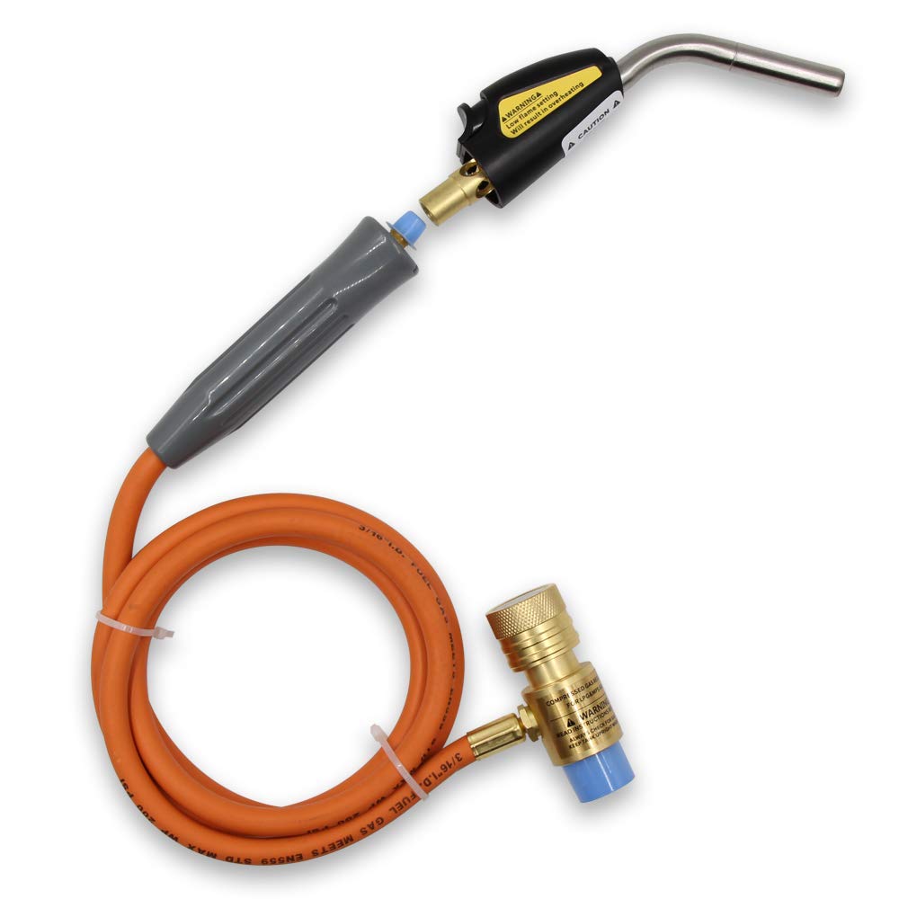 Self-Ignition Stainless Steel Head MAPP Torch With 60 in Hose