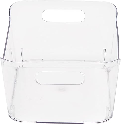 Miniatura 6 de Mind Reader Suministros de escritorio Organizador de suministros de oficina, paquete de 4, 8.85 x 6 x 4 pulgadas, transparente