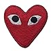 Produktbild CasStar Aufnaeher Aufbuegler Patches Applikation Buegelbild Play Comme des Garcons Red Heart Eyes