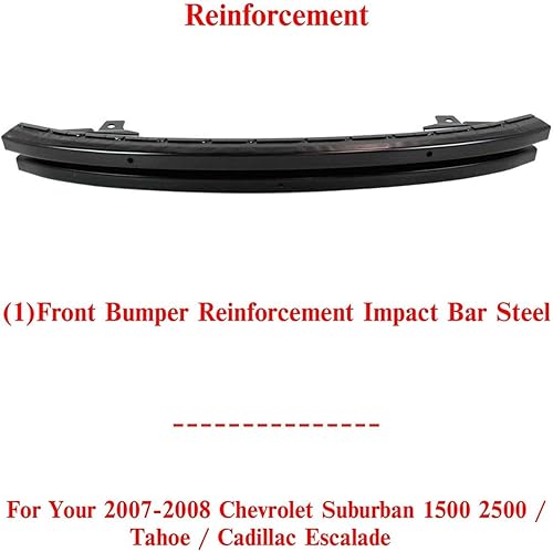 Miniatura 2 de US Auto Parts Plus - Barra de impacto de refuerzo de parachoques delantero, repuesto directo de acero para Chevrolet Suburban 1500 2500