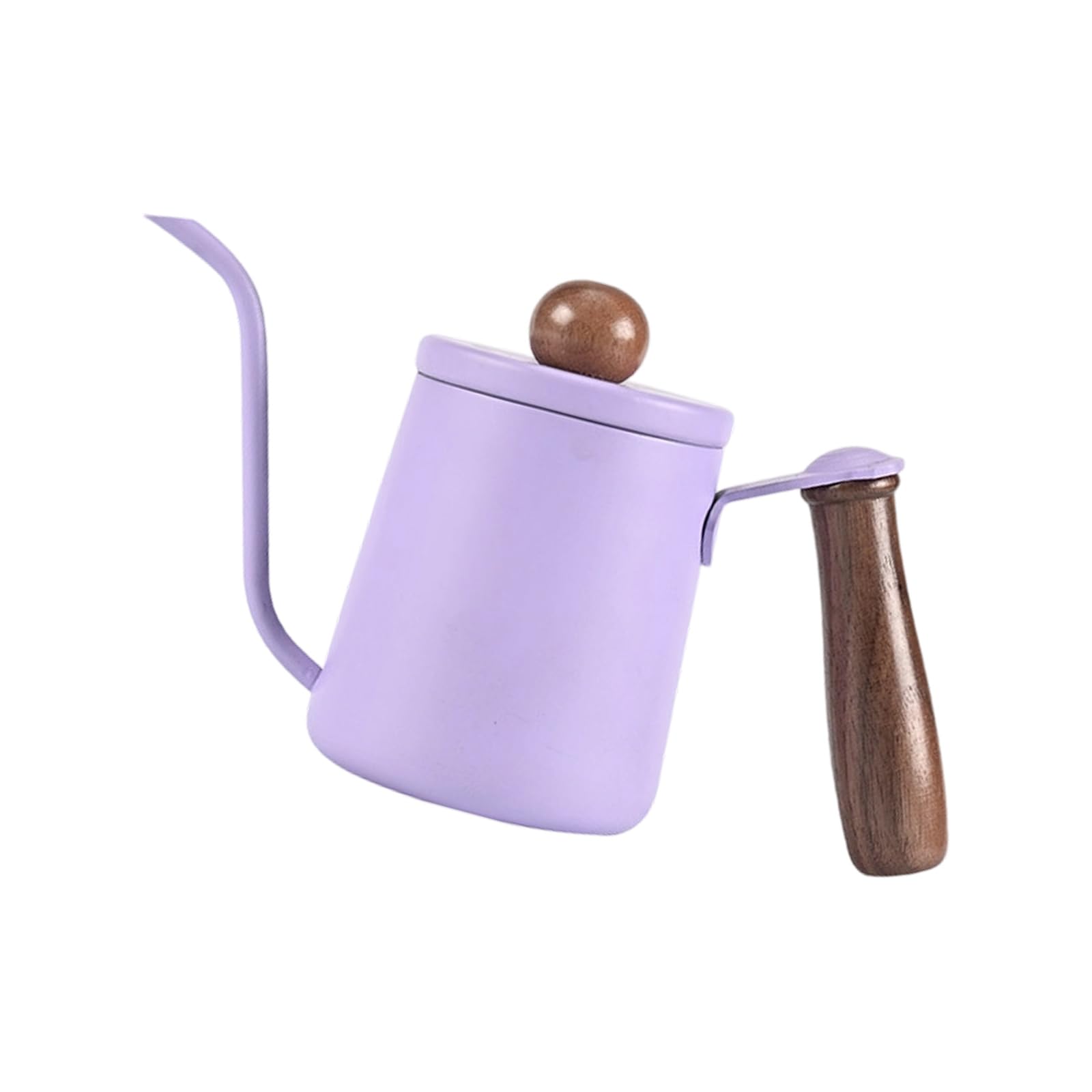 ZEPFJHE Stainless Steel Coffee Maker with Ergonomic Wooden Grip 350ml Ideal Home Use Rustless Coffee Coffeepot