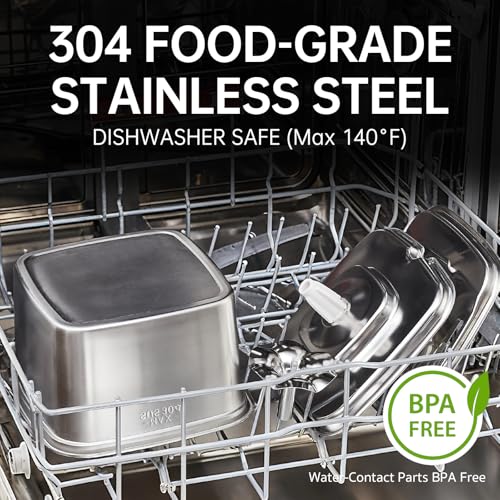 Image of Veken Innovation Award Winner Stainless Steel Cat Water Fountain, 108oz /3.2L Automatic Pet Fountain Dog Water Dispenser with 2 PP Housing Replacement Filters & Silicone Mat for Cats, Dogs (Silver)