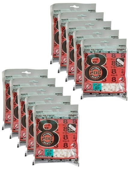 ¡Experimenta el Placer Auténtico! UBOON Rasta Filtros 8mm: ¡Saborea el Tabaco con Estilo! (10 bolsitas)