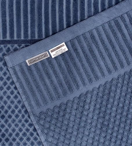 Cotton Craft 73880 6 Piece Towel Set - 100% Cotton Bathroom Towels - Soft Absorbent Sculpted Jacquard Velour Decorative Towel thumb #1