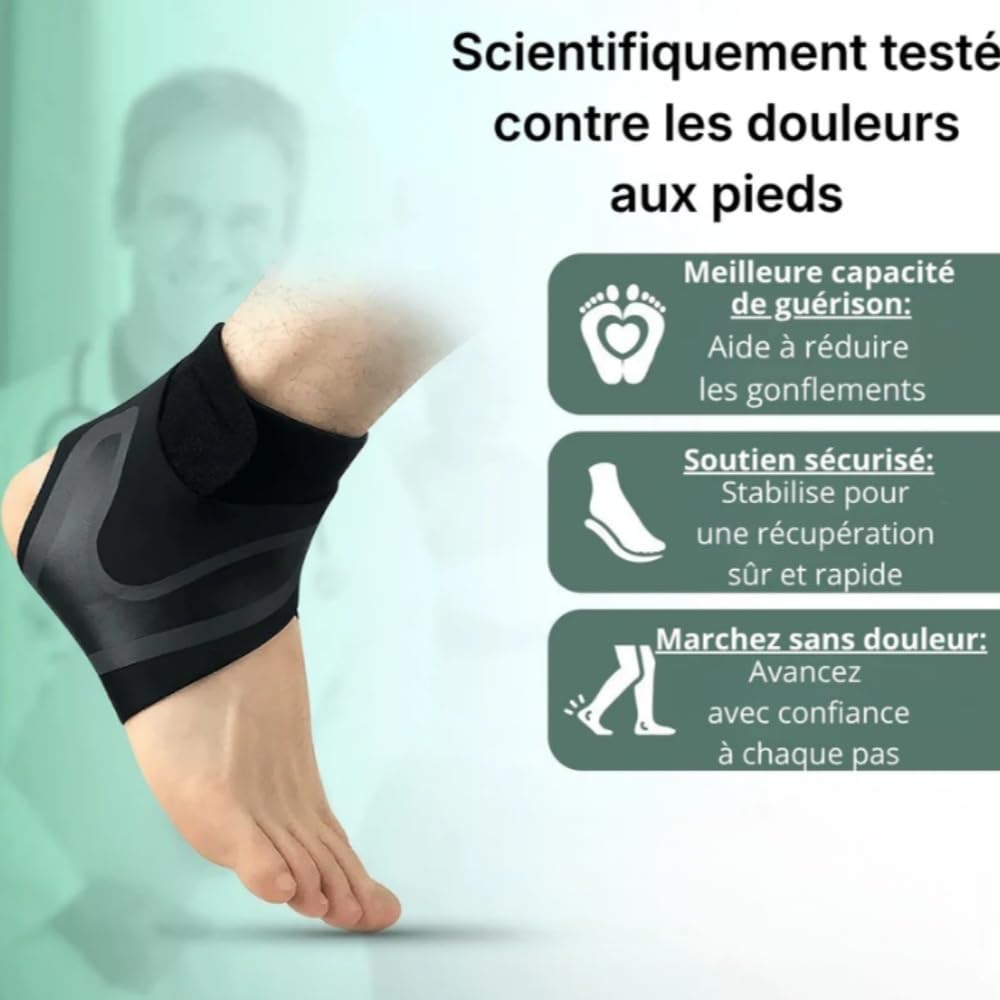 MEIION Samargo Relief - Soutien plantaire avance 1 Paire de chevillères respirantes et réglables, soutien pour chevilles faibles, idéales pour sportifs homme et femme, course, football, basketball