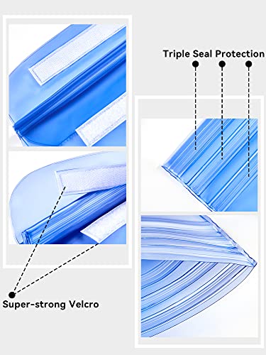 Image of HEETA 2 /3 /4 Pack Waterproof Pouch with Waist Strap, Screen Touchable Dry Bag with Adjustable Belt for Phone Valuables for Kayaking, Swimming, Snorkeling, Boating, Fishing, Surfing & Beach