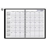 DayMinder - Recycled Monthly Academic Planner, Black, 7 7/8' x 11 7/8' - 2014-2016