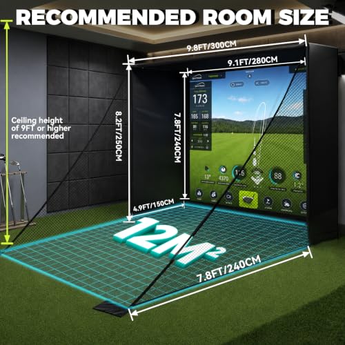 10x8ft Golf Simulator Enclosure Kit