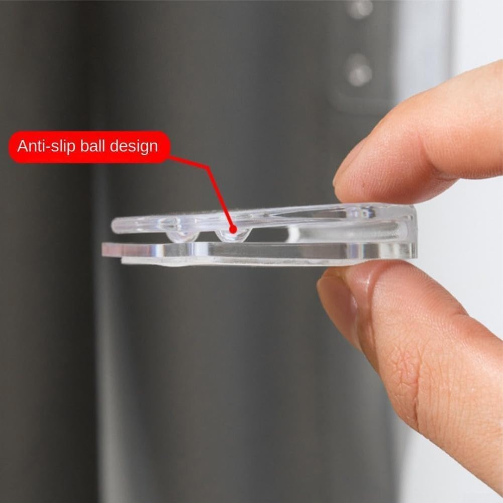 Beda Home 4 Clip Per Tenda Doccia Autoadesive – Paraspruzzi Antivento, Evitano Acqua Sul Pavimento - 2