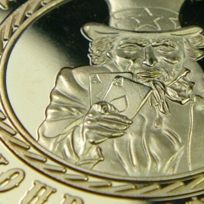 Pokerguard Poker Card Guard I Want Your Money echt vergoldet, Pokerzubehör