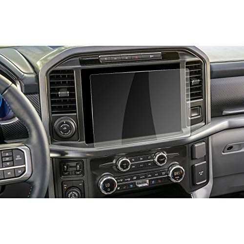 R RUIYA Car Tempered Glass Screen Protector for 2021 Ford F150 F 150 sync4 Car Navigation Display Screen Infotainment Center Touch Clear Protective Film High Clarity (Tempered Glass Film 12 inch)