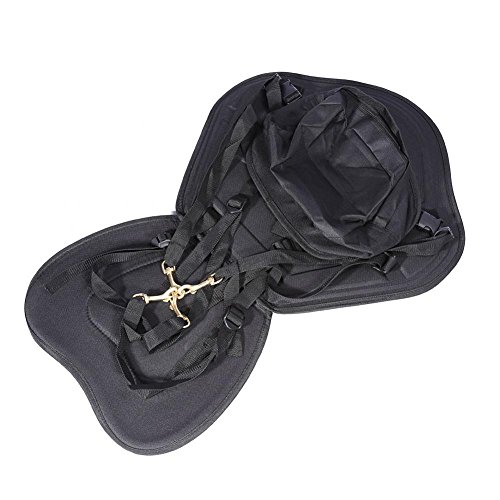 Dilwe Padded Kayak Sitz Bootssitz Seat Soft Kissen mit Backres und abnehmbare Tasche für Kanu Fischerboot