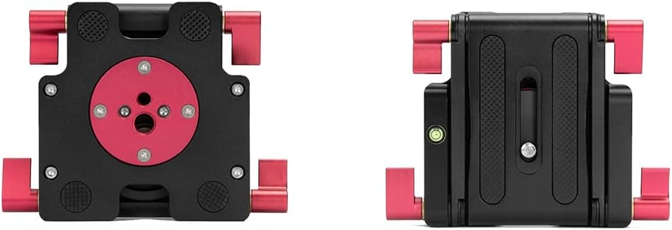 Desktop Mount Stand for FTX-1F IC-705, Foldable Tilt Support with Level Indicator, 1/4 and 3/8 inch Interface