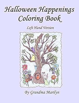 Halloween Happenings Coloring Book: Left Handed Version