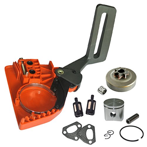 NAVARME Chain Clutch Brake Cover Assy & 38mm Psiton Kit fit Husqvarna 36