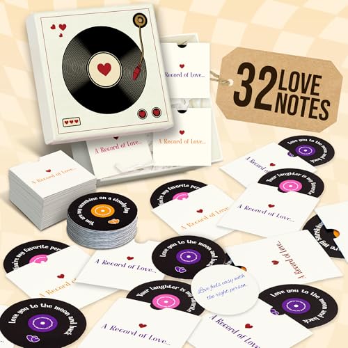 STOFINITY DIY Mini Love Notes For Him - Happy Anniversary Card For Him Or Her, Record Love Card Letter Box For Couple, Valentines Day Card For Husband Wife, Romantic GiftsFor Boyfriend Girlfriend