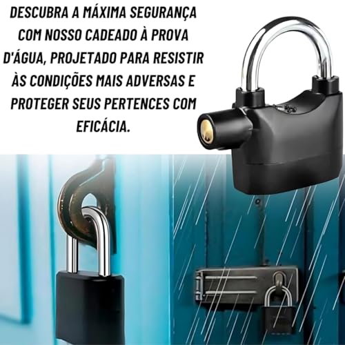Cadeado Com Alarme Sirene Trava Anti Furto Onyon bike/moto/casa