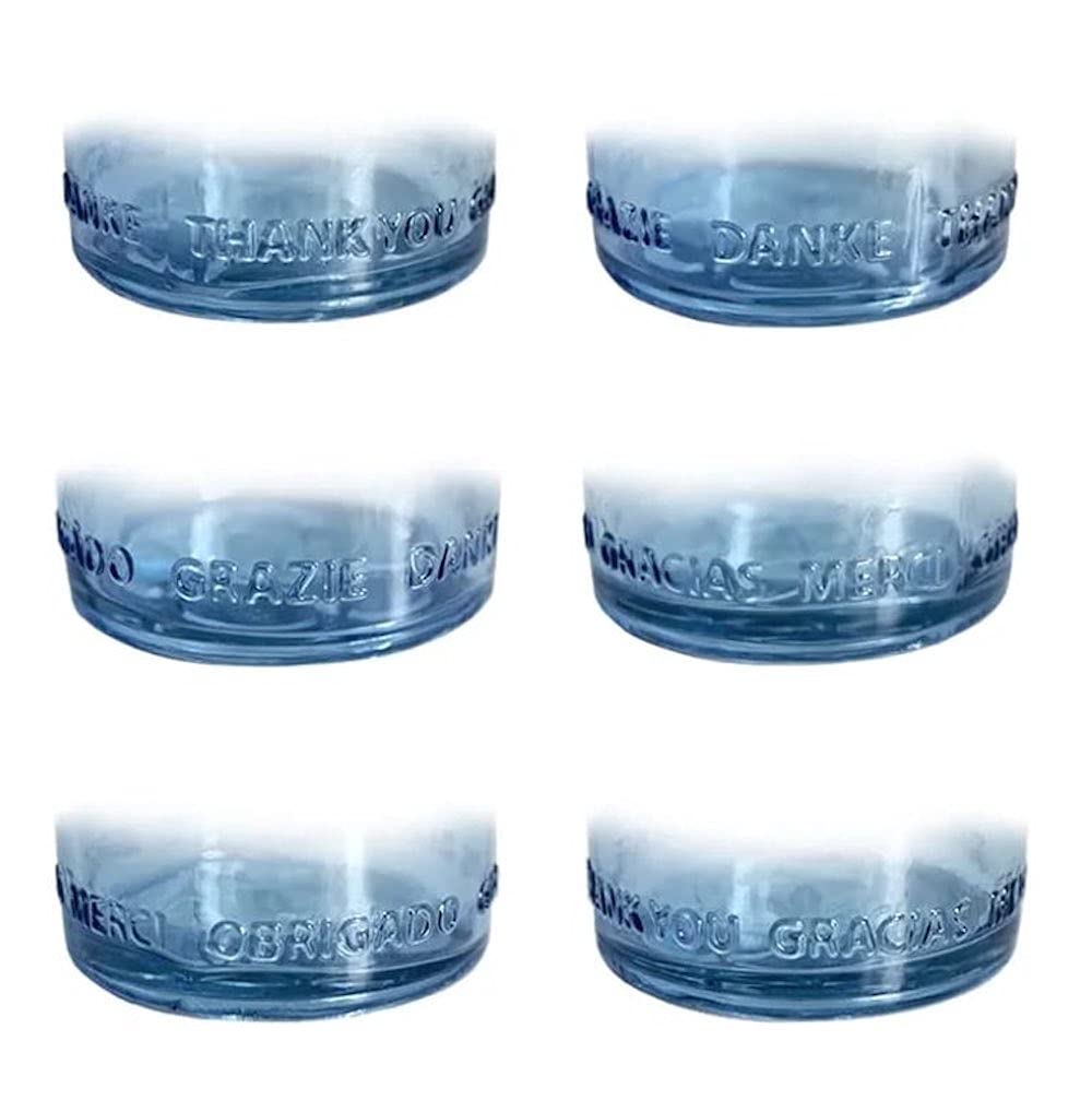Sacred Essence Om Water Gratitude Bouteille de table en verre recyclé sans plomb 1,2 l, avec bouchon en liège naturel