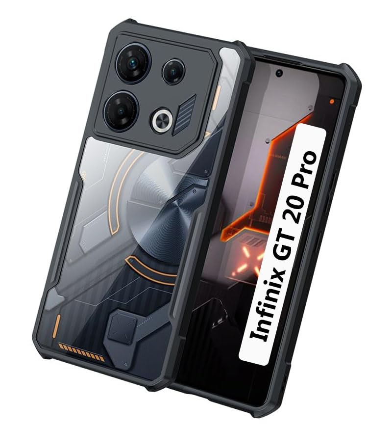 COBERTA Back Cover for Infinix GT 20 Pro Back Cover Case - Black Transparent (B0D9QZ781S) Amazon Price History, Amazon Price Tracker