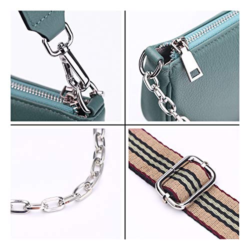 YALUXE Borsa a tracolla da donna in vera pelle