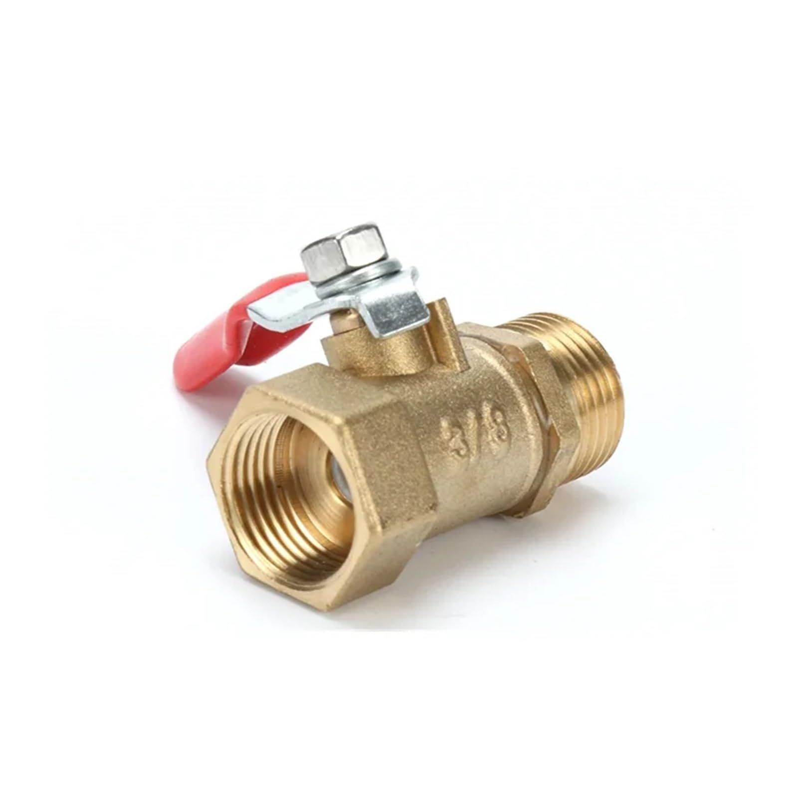 Brass Small Ball Valve Female/Male Thread Brass Valve Connector Joint Copper Pipe Fitting Coupler Adapter1/8 1/4'' 3/8'' 1/2''(3/8