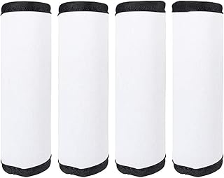 4 Pcs Sublimation Blanks Anti-slip Luggage Handle Grips Wraps Neoprene Comfort Luggage Identifier for Travel Bag Luggage Suitcase