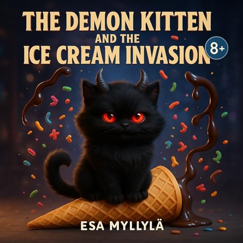 Page de couverture de The Demon Kitten and the Ice Cream Invasion 8+