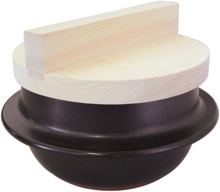 Japanese Rice Cooker Donabe Clay Pot Set, 1 Go (1 Cup