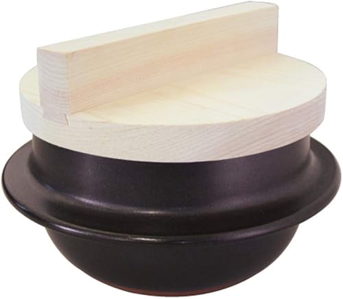 Juego de ollas japonesas de arcilla Donabe, 1 Go (1 taza)