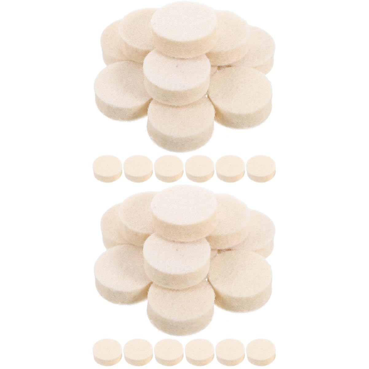 MAGICLULU 2sets 100pcs Wool Polishing Buffing Wheel Kit Rotary Tool Attachments for Efficient Polishing of Jewelry and More Wear Resistant Versatile Buffing Heads 100pcs*2