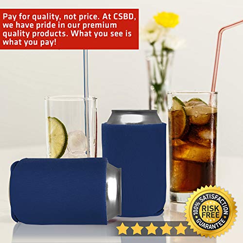 image for CSBD Beer Can Coolers Sleeves, Soft Insulated Reusable Drink Caddies f