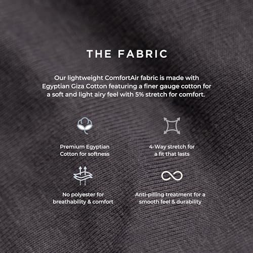 WYR ComfortAir 3-Pack Boxer Briefs - Soft Egyptian Giza Cotton Stretch Tagless Men's Underwear - Lightweight Breathable Brief3