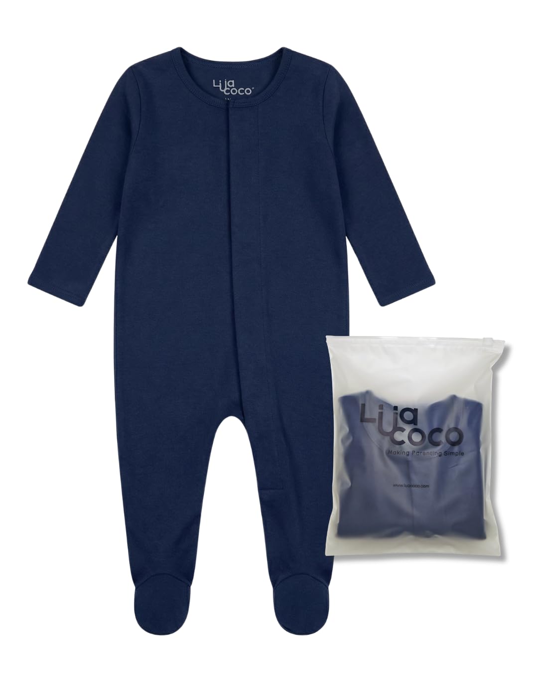 LuaCoco Pijama Magnético Bebé 100% Algodón Orgánico Premium | Olvidate de Cremalleras y Botoneras Incomodas | Manoplas Plegables y Pies Cubiertos | Cambios de Pañal Rápidos | Unisex 0-12 Meses — view 7