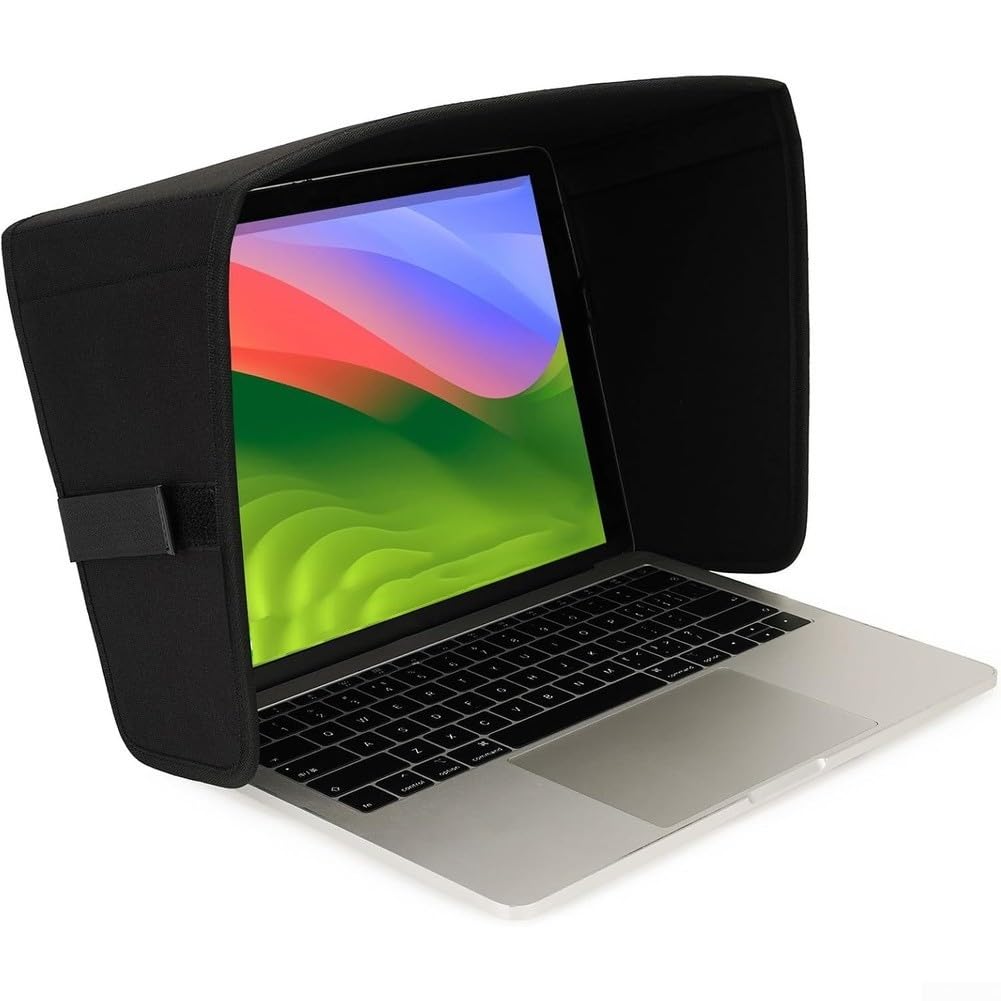 Pare-soleil pour ordinateur portable universel et protection d'écran souple pliable anti-UV