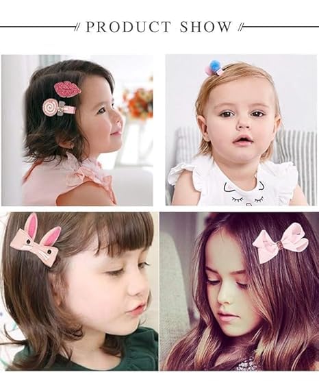 Image of Head Wear Accessories 16 Items Combo Pack For Baby Girls /Toddlers Children's Suit Baby Princess Hair Clips Small Safety Clip For Bhaiya Bhabhi Sister Raksha Bandhan Rakhi Gift Hamper Gift Box