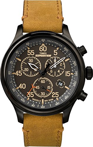 Preisvergleich Produktbild Timex Herren Analog Quarz Uhr mit Leder Armband TW4B12300