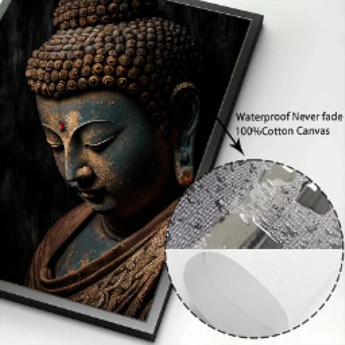 Art mural Bouddha dition vintage toile dcorative de grand format