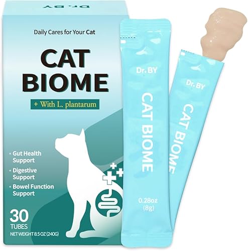 Doctor By Biome Probióticos para gatos Anti Diarrea Apoyo para el Intestino Felino y Digestivo Salud Inmunológica Estómago Sensible Estreñimiento