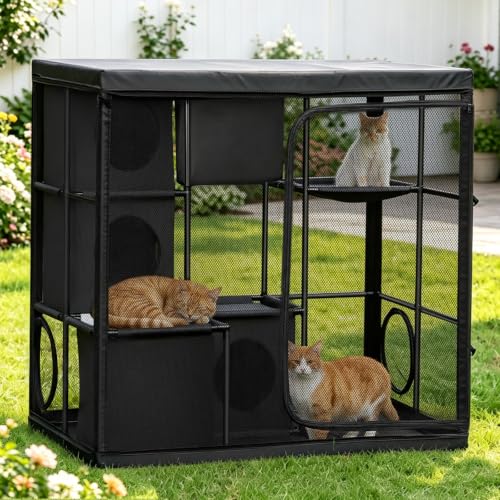Rywell Extra Large Catio Outdoor Cat Enclosure Weatherproof