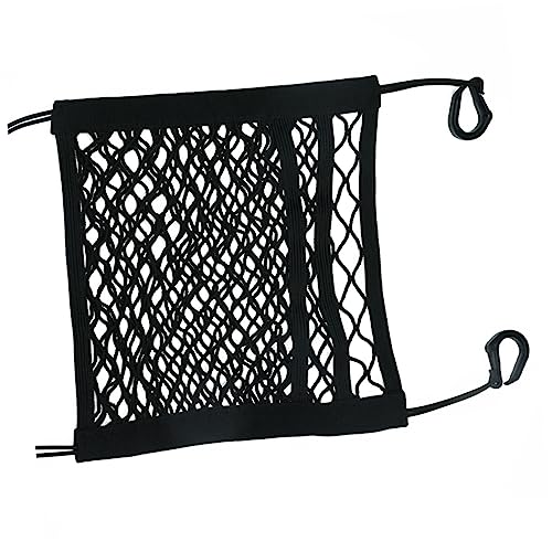 Gatuida Car Net Bag Hanging Pouch for Backseat Organizer Pocket Organizer Pouch Travel Tote Bag Generic Handbag Storage Bags Car Seat Storage Net Mesh Bag Universal Elastic Rope