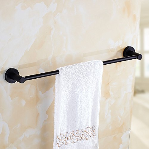 BIVOO Toallero de baño montado en la Pared Negro Mate, toalleros de baño, estantes, Colgador de Ropa, toallero de Acero Inoxidable de 40cm/50cm (Color : 50cm)