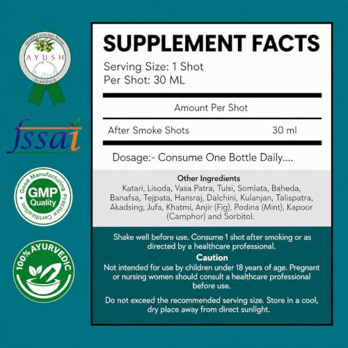 Image of KAYO After Smoke Ayurvedic Herbal Shots 14 x 30ml | Botanical Wellness Formula for Smokers Ex-Smokers & Pollution Exposure | Respiratory Care | Ready-to-Drink Daily Wellness Supplement