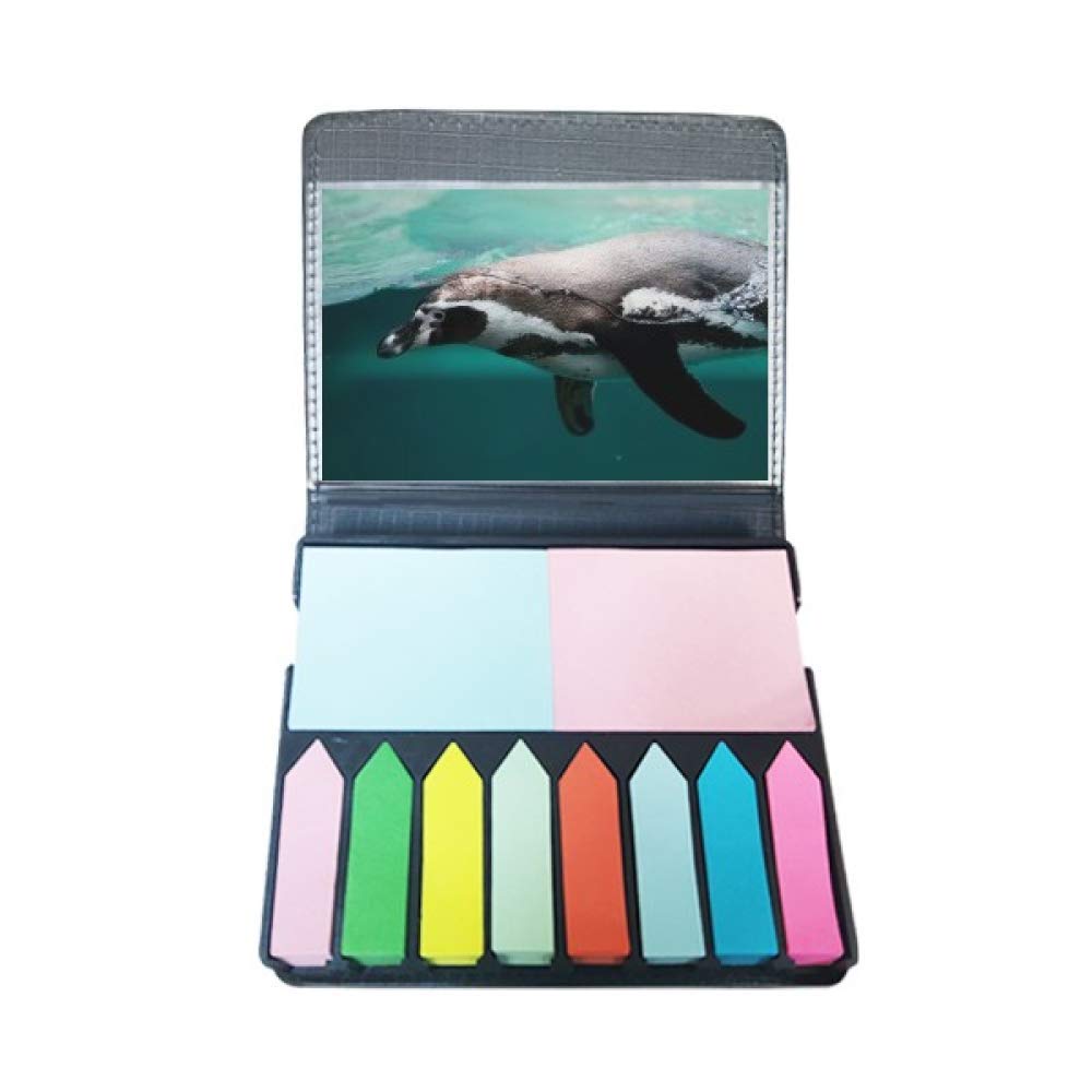 Autocollant note ocean et marque-page photographie marine multicolore