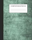  Composition Notebook: Wide Ruled Notebook  Indigo Blue Sage Green  Lined Journal  100 Pages  7.5 x 9.25\