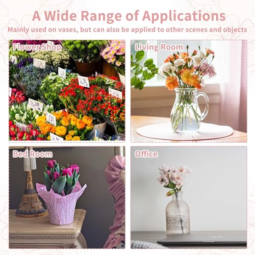 CAPASTEC Blumenarrangement-Halter, 5-Zoll-Stielhalter für Blumen, Kirschblütenform Blumen-Gitter für Vase, Blumenfrösche Organizer, Silberton