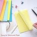 HQCME 9 Pack Lined Sticky Notes 4X6 in Post, 9 Pastel Colors Large Ruled Post Sticky Colorful Super Sticking Power Memo Pads Strong Adhesive, Sticky Notes with Lines Office, Home, 35 Sheets/pad
