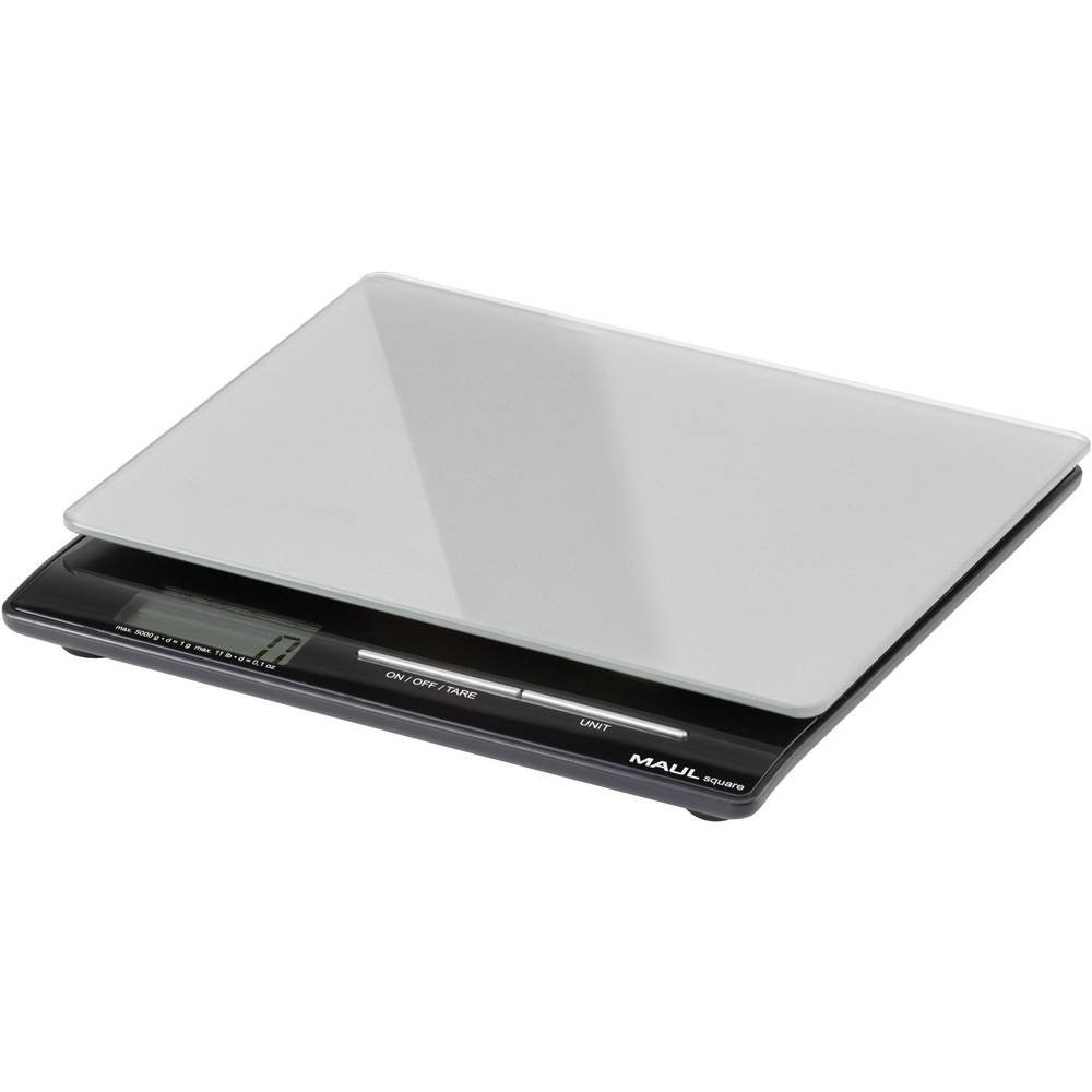 Maul Square 1664595 Letter Scales with Battery 5,000 g Maximum Weight Supported 5 kg in 1 g Increments Silver