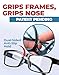 Anti-Slip Nose Pads for Glasses, Dual-Grip Design with 3M Frame Adhesive and Silicone Nose Grip, Ultra-Thin 0.03
